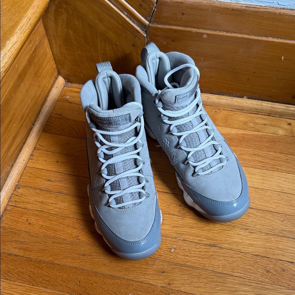 Jordan 9s Gray Sneakers - Picture 1 of 6